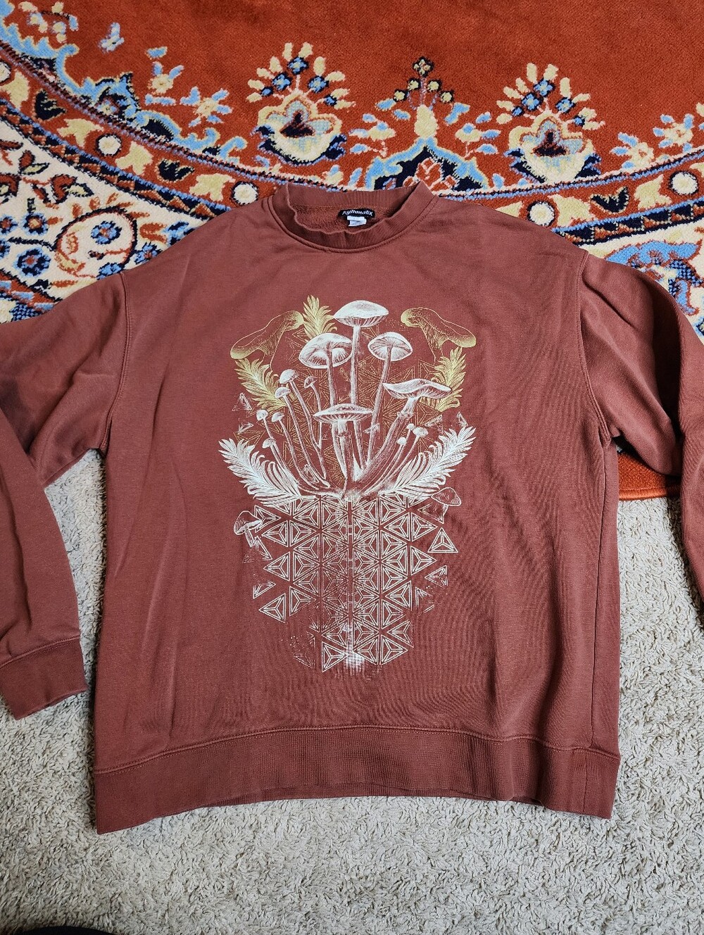 Psychedelic Mushroom Sacred Geometry Sweatshirt